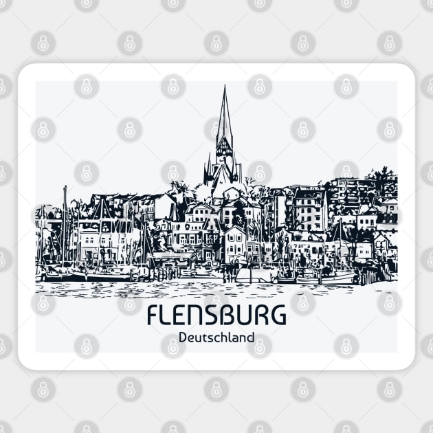 Flensburg - Deutschland Magnet by Lakeric